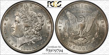 1893-S $1 AU55