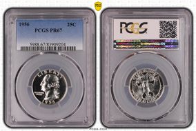 1956 25C PR67