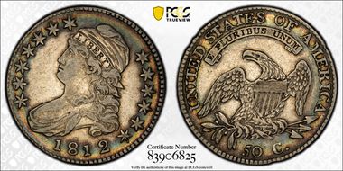 1812/1 50C Overton 101, Large 8 XF40