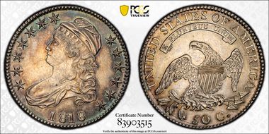 1818 50C AU58