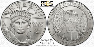 2007-W $100 Burnished St. of Liberty SP69