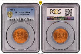 1944-S 1C KM-179 MS66RD