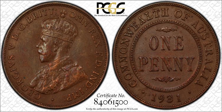 Cert 84061500 - Coin Image