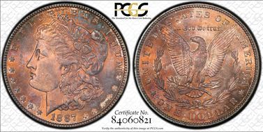 1887 $1 MS65