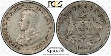 1934/3(m) 3D KM-24  Ag VF35