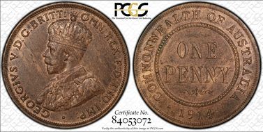 1914 (L) 1D MS62RB