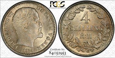 1854 FF 4 SkRg MS65