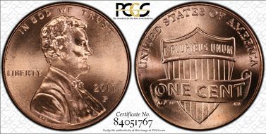 2017-P 1C Shield MS66RD