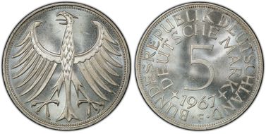 1967-F 5 Mk Regular Issue MS66