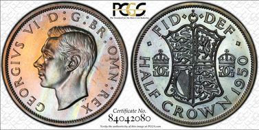 1950 1/2 Cr S-4106 PR66