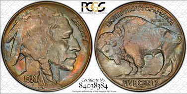 1938-D 5C Buffalo MS63