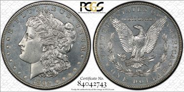 1902 $1 MS64PL
