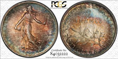 1898 2 Fr Gad-532 F-266 MS64