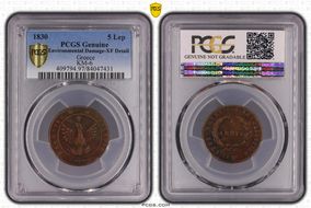 1830 5 Lep Pearled Circle KM-6 N1BN