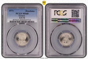 1971 Drachma KM-98 MS68