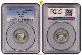 1973 Drachma KM-98 Large Head MS66