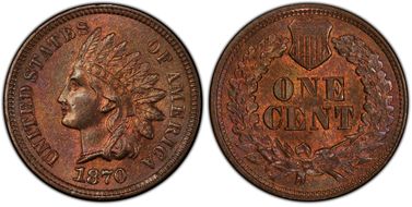1870 1C MS65BN