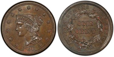 1840 1C Large Date MS66BN