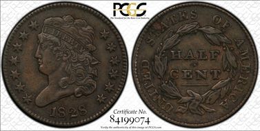 1828 1/2C 13 Stars XF45BN