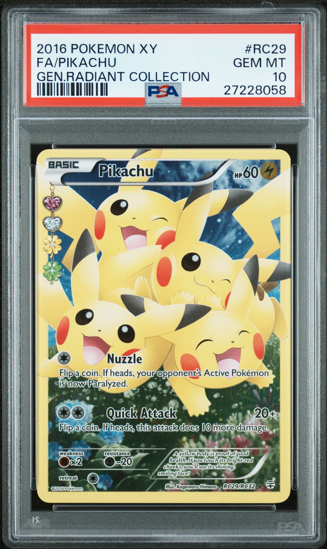 2016 Pokemon POKEMON XY GENERATIONS RADIANT COLLECTION GEN.RADIANT COLLECTION #RC29 Fa/Pikachu front