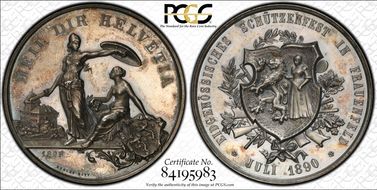 1890 Medal Thurgau R-1250b Ag SP65
