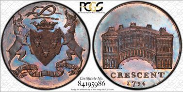 1796 Tk 1/2D DH-3 Derbyshire MS65+ RB