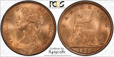 1860 1/4D S-3958 Toothed Border MS66RD