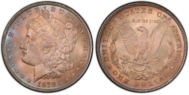 1878 8TF $1 VAM 14.2 Polished Ear MS64