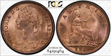 1868 1/4D S-3958 MS65RD