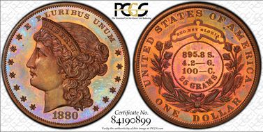 1880 $1 J-1646 PR66RB