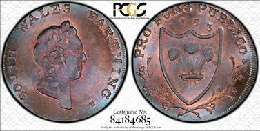 1793 Tk 1/4D DH-26a South Wales MS66RB