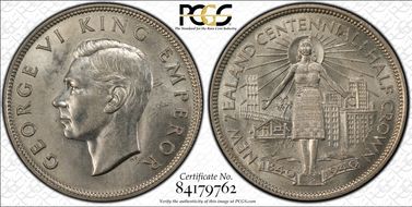 1940 1/2 Cr Centennial KM-14 MS62