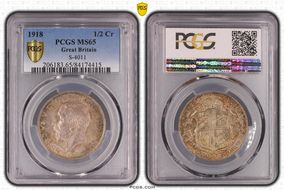 1918 1/2 Cr S-4011 MS65