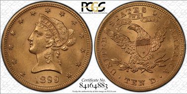 1899 $10 MS63