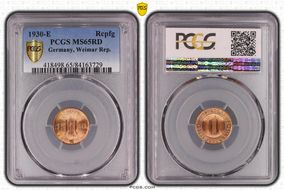 1930-E Rcpfg J-313 MS65RD