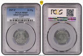 1947-F 10 Pfg J-375 MS65