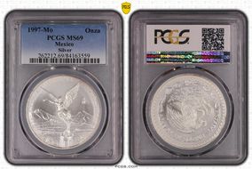 1997-Mo Onza Libertad Ag MS69