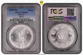 2000-Mo Onza Libertad Ag MS68