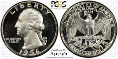 1956 25C PR68DCAM