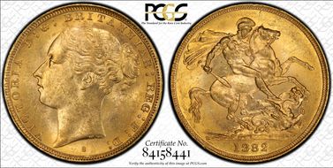 1882-S Sov S-3858E St. George MS62