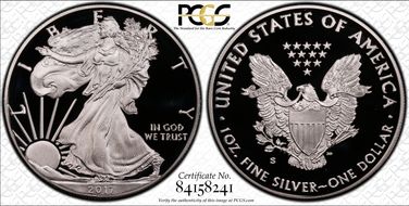 2017-S $1 Silver Eagle Congratulations Set First Strike PR70DCAM
