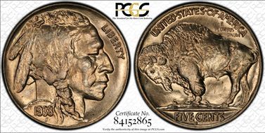 1938-D 5C Buffalo MS66