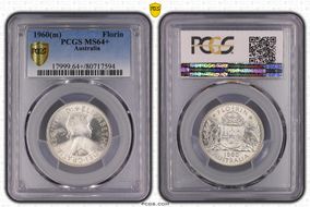 1960(m) Florin KM-60  Ag MS64+