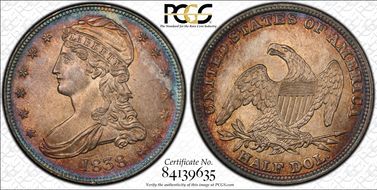 1838 50C GR-13 MS64