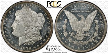 1879-O $1 MS62DMPL