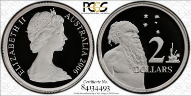 2006 $2 Young Bust Silver PR69DCAM