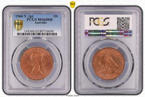 1960 Y. (p) 1D MS65RB