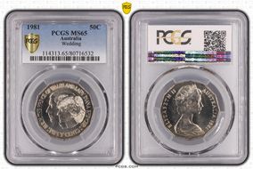 1981 50C Wedding MS65