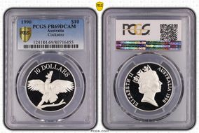 1990 $10 Cockatoo PR69DCAM
