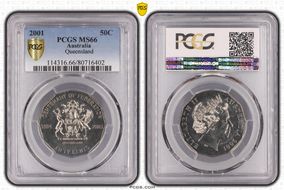 2001 50C Queensland MS66